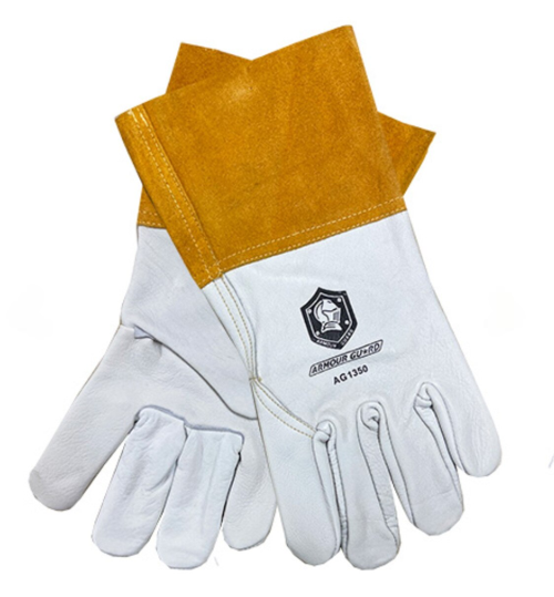 Mig Welding Glove AG1350XL - X-Large Top Grain Cowhide Leather Gloves with Kevlar Stitching