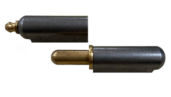 3in Bullet Hinge-Steel, Brass Pin/Bushing Grease