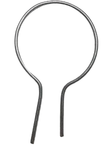 OK Brand Easy Twist Pipe Clip – 3in Galvanized Fence Clip