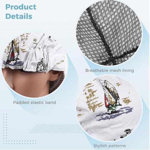 Cotton Welding Cap with Sweat-Absorbing Mesh Liner – Helmet Compatible