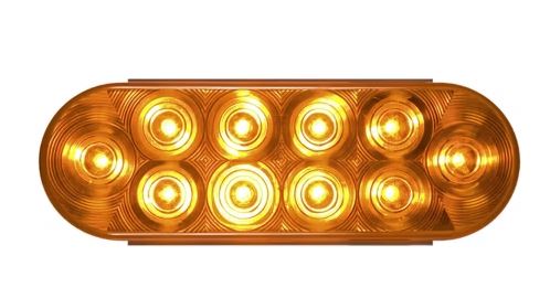 Optronics LED Park / Turn Light – 6in Amber Oval, 10 Diode