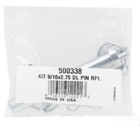 Trailer Jack Replacement Part, Drop Leg Pull Pin Assembly, 9/16 in x 2.75 in