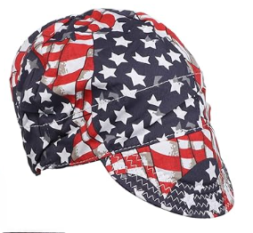 Cotton Welding Cap with Sweat-Absorbing Mesh Liner – Helmet Compatible