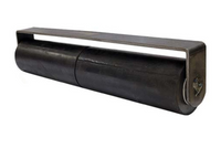 12in Heavy-Duty Rubber Guide Roller – Weldable Steel Bracket /Bearings