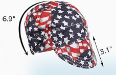 Cotton Welding Cap with Sweat-Absorbing Mesh Liner – Helmet Compatible