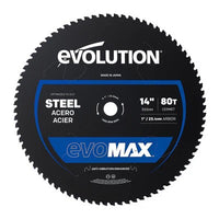 Evolution EVOMAX14ST – 14in 80T Professional Grade Mild Steel Cermet Blade