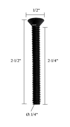 T30 Trailer Screw – 1/4in x 2-1/2in – Torx Drive