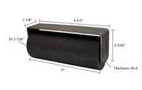 6in Heavy-Duty Rubber Guide Roller – Weldable Steel Bracket w/Bearings