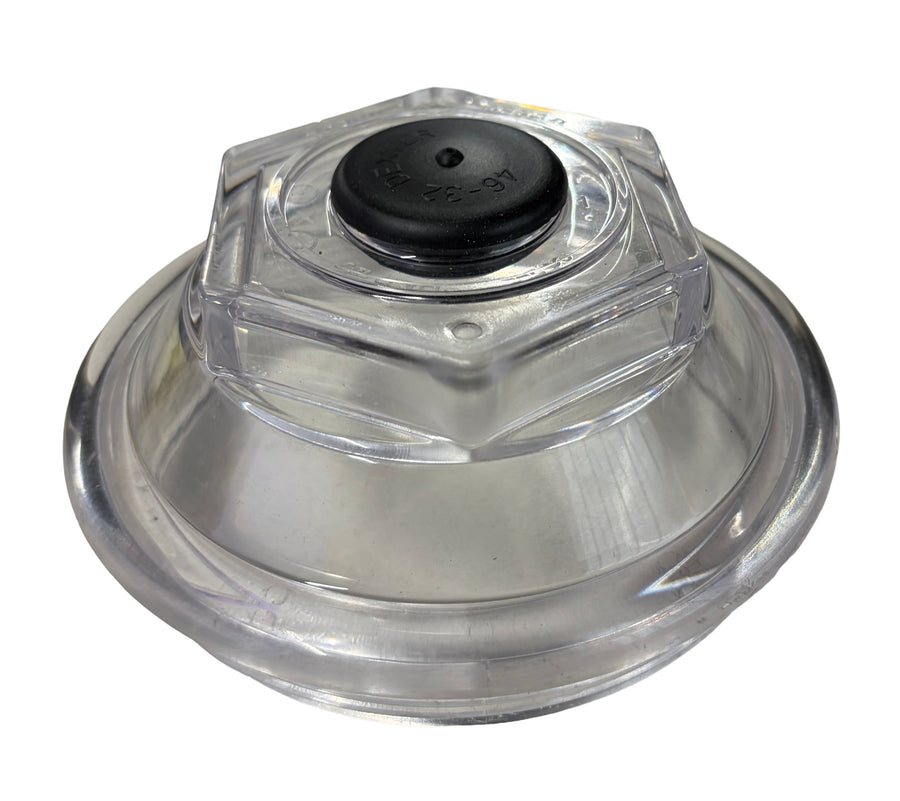 Oil Cap Replacement Part, Threaded, Clear Lexan, 4.000in OD, For 9K (After 10/89), 10K, 12K, 15K Dexter Axles