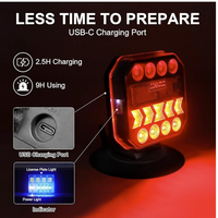 Agrieyes T312 Rechargeable Wireless Magnetic Trailer Lights Kit – USB-C LED Tow Lights