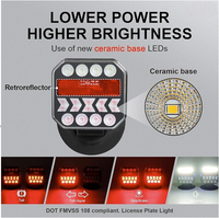 Agrieyes T312 Rechargeable Wireless Magnetic Trailer Lights Kit – USB-C LED Tow Lights
