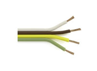 Bonded Parallel Wire, 16 GA, 4 Conductors, (Sold Per Foot), Brown, Green, Yellow & White