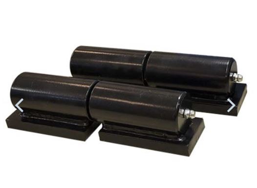 7in Barrel Hinge with Plate & Grease Zerk – Zinc Plated 2/PKG