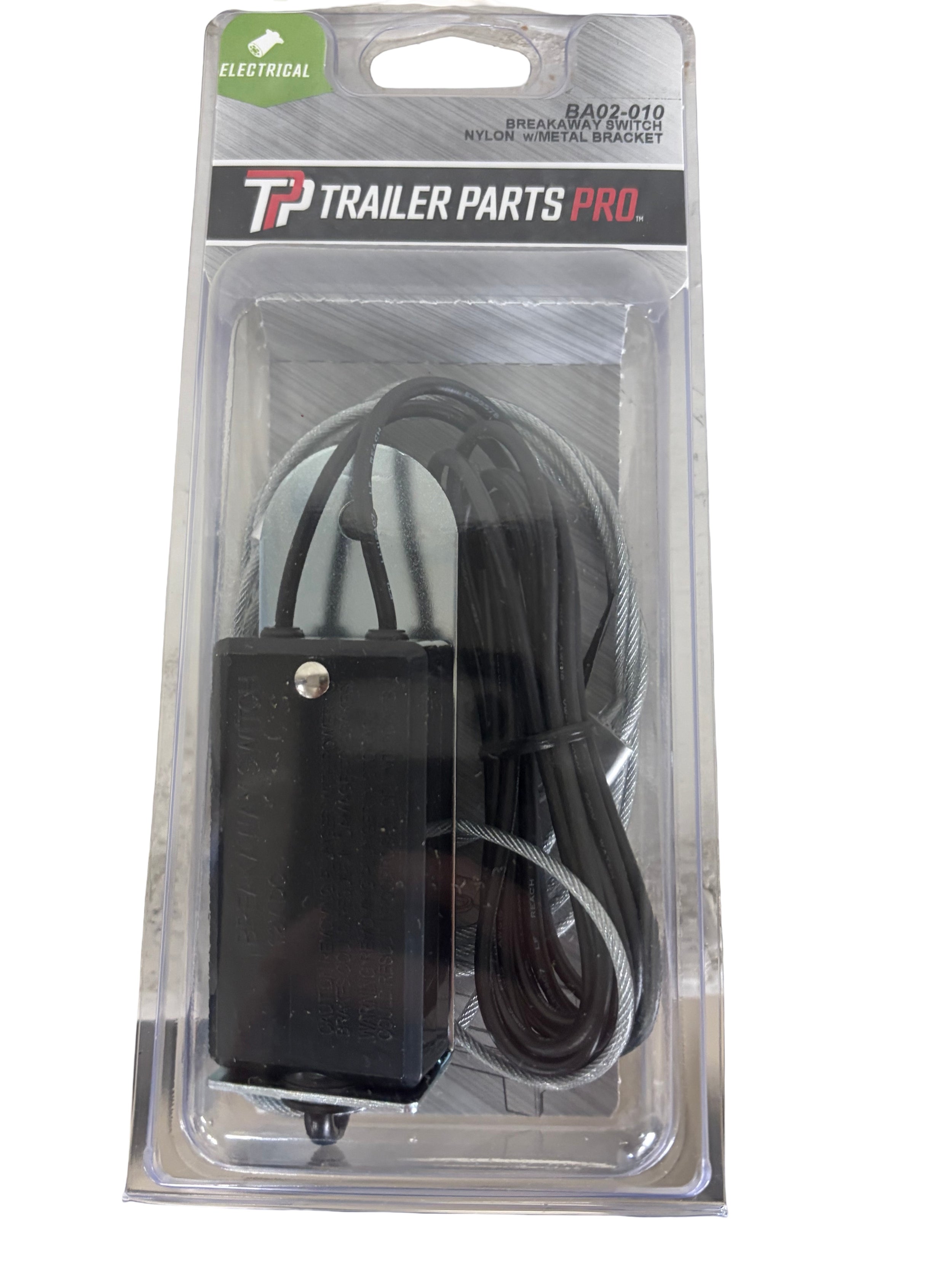 Trailer Parts Pro Brake Breakaway Switch Assembly – Complete with Bracket & Cable
