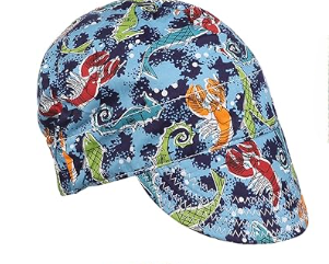 Cotton Welding Cap with Sweat-Absorbing Mesh Liner – Helmet Compatible