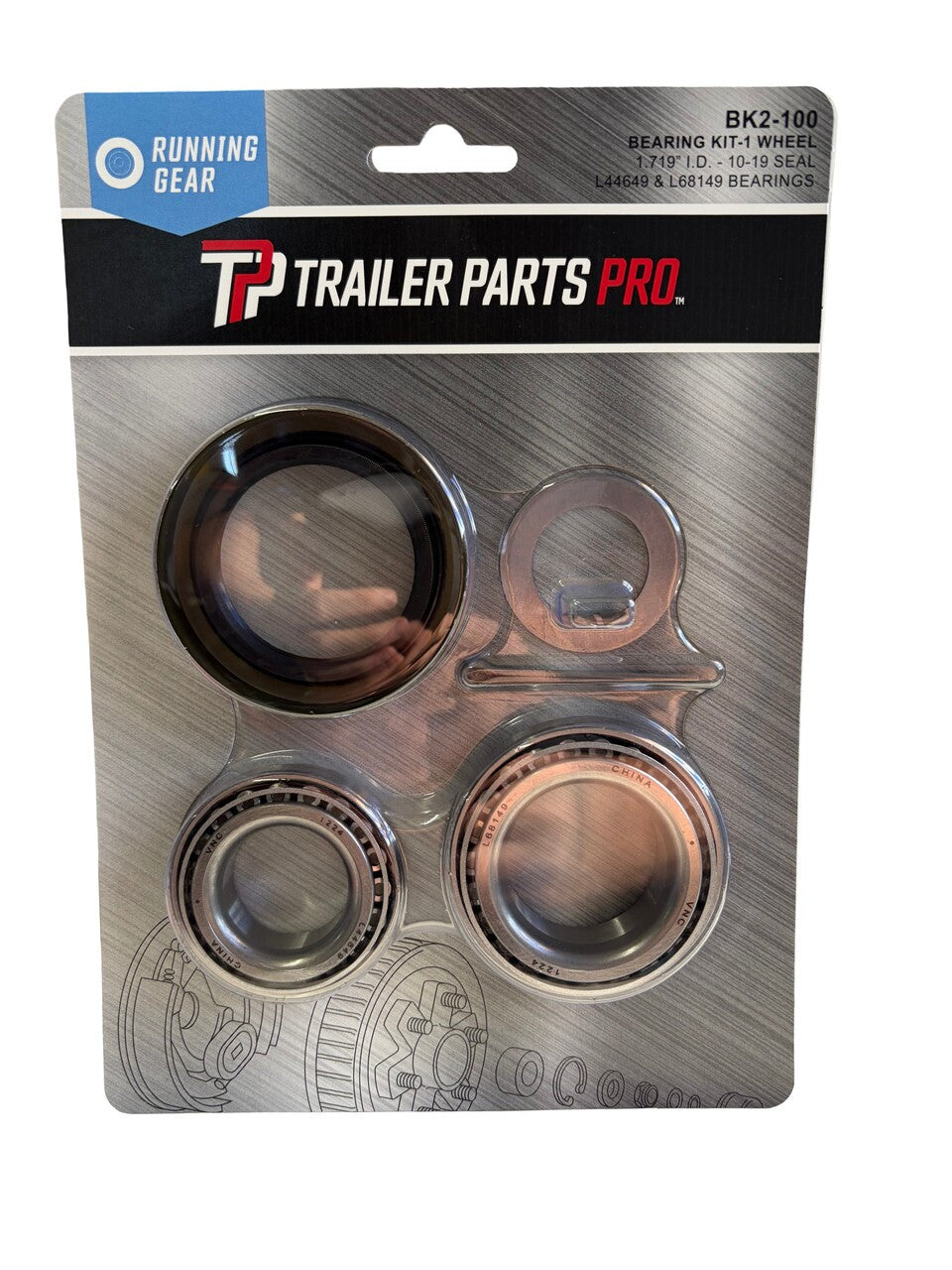 Trailer Parts Pro Hub & Drum Bearing and Seal Kit – For 3.5K Axles and #84 Spindles