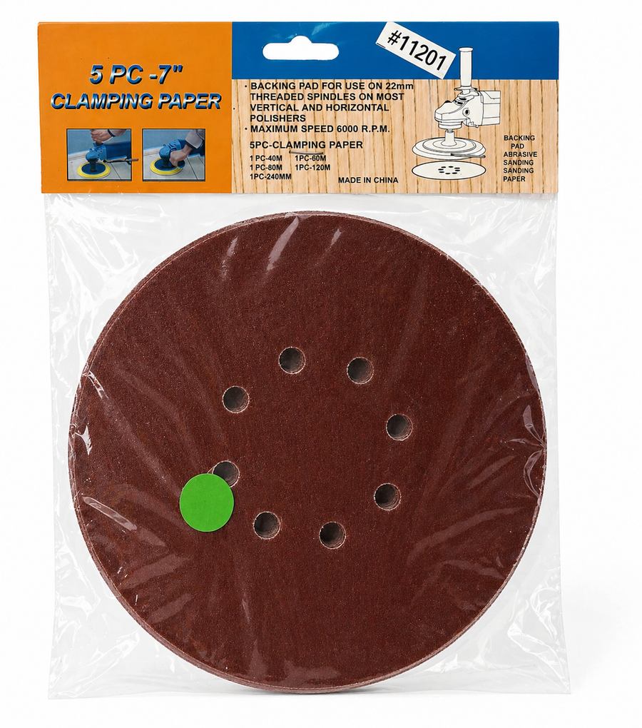 7in Backing Pad for Sanding Discs – Fits 22mm Threaded Spindles