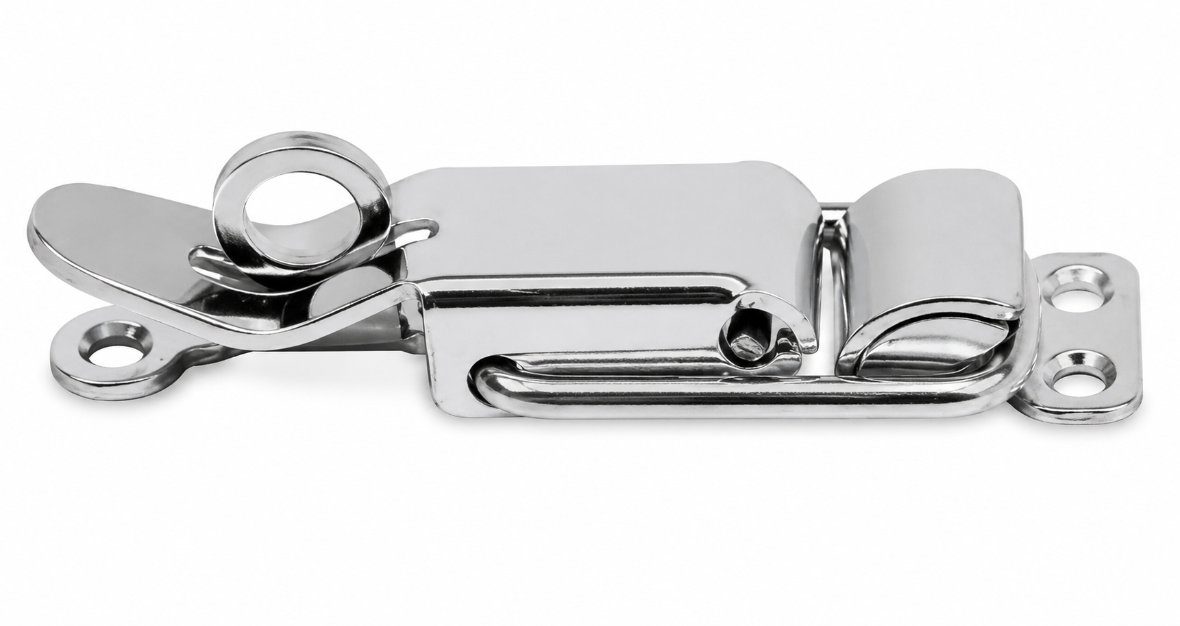 Zinc-Plated Lockable Draw Catch – 1-1/4in x 3-3/4in