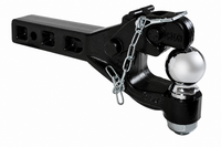6-Ton Combination Hitch for 2in Receivers – 2-5/16in Ball & Pintle Hook – 12,000lb Capacity