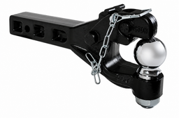 6-Ton Combination Hitch for 2in Receivers – 2-5/16in Ball & Pintle Hook – 12,000lb Capacity