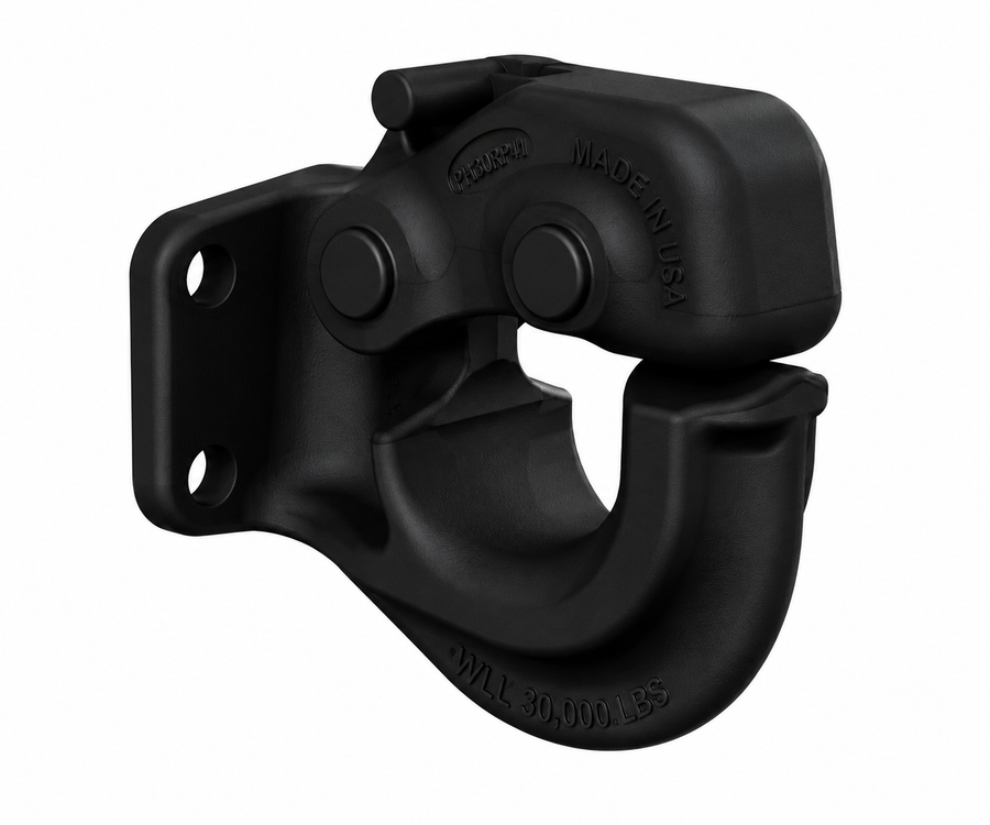SAF-HOLLAND Rigid Pintle Hook with FastLatch – 30,000lb Trailer Capacity