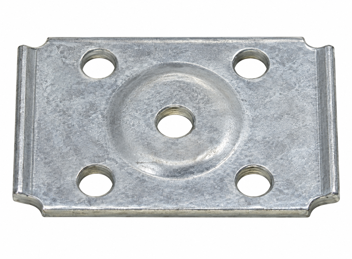 Axle Tie Plate for 2in Square Axle – 2.2K–3.5K – 9/16in Holes – Galvanized