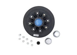 Trailer Parts Pro Complete Pre-Greased Hub-Drum Assembly #42 Spindle Grease or Zerk-Lube 5.2K-7K Capacity Per Pair, 8 on 6.5in Bolt Pattern, 9/16in Studs, 2.250in Seal