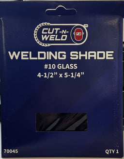 Welding Shade #10 Glass Lens – 4-1/2in x 5-1/4in