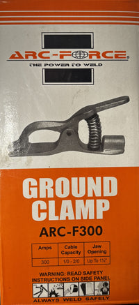 Arc-Force ARC-F300 Ground Clamp – 300A 1/0–2/0 Cable Capacity