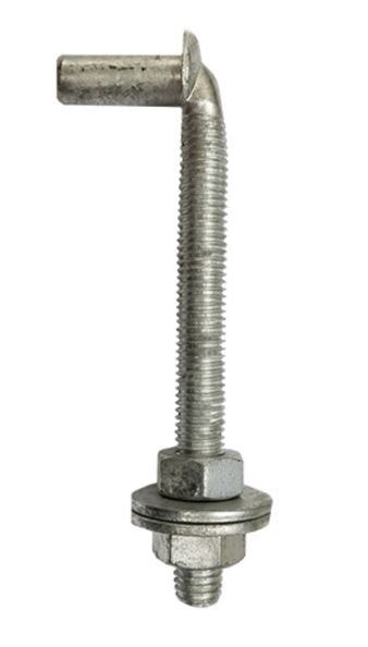 J-Bolt with Washers and Nuts 5/8in x 6in Hot Dip Galvanized (HDG)