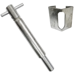 Spring Gate Latch with T-Handle – 3/4in Pin Weld-On Heavy-Duty Gate Latch