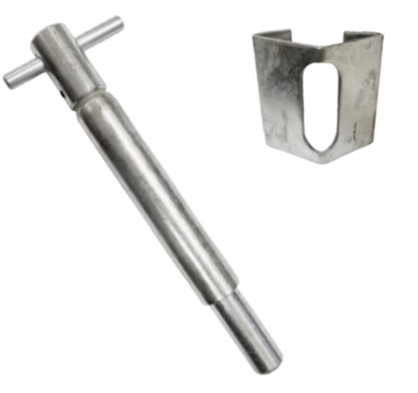 Spring Gate Latch with T-Handle – 3/4in Pin Weld-On Heavy-Duty Gate Latch