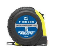 25ft x 1in Tape Measure with Double-Sided Magnetic Hook