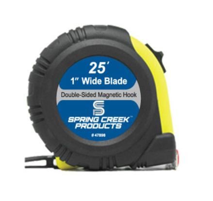 25ft x 1in Tape Measure with Double-Sided Magnetic Hook