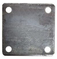 4in x 3/16in - Base Plate with 3/8in Hole
