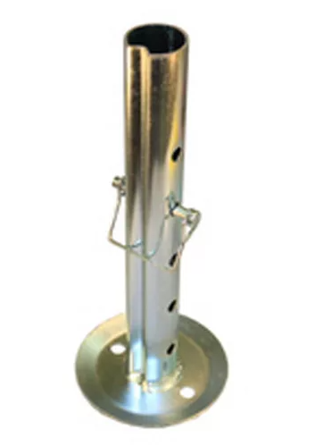 Dropleg Insert with Pin, fits most 2,000-5,000 A-Frame Jacks. 5-Hole Tube, for 8in Adjustment on 2in Increments