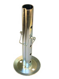 Dropleg Insert with Pin, fits most 2,000-5,000 A-Frame Jacks. 5-Hole Tube, for 8in Adjustment on 2in Increments