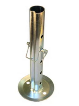 Dropleg Insert with Pin, fits most 2,000-5,000 A-Frame Jacks. 5-Hole Tube, for 8in Adjustment on 2in Increments