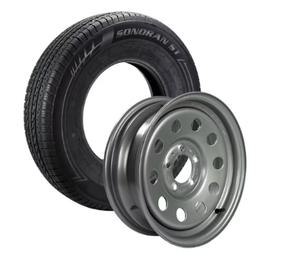 TWA, ST205/75R C GDRD/15x5 545 MOD SLVR TWA ST205/75R LRC Radial Goodride 15x5 545  Zero Mod SLVR 3.19CB 1820Lbs@50PSI