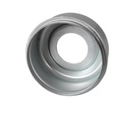 Dust Grease Cap, 2.720in OD, For 5.2K - 7K E-Z Lube Axles With 8 Bolt Hubs, Cold Rolled Stamped Steel, Domed E-Z Lube