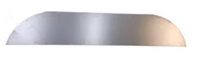 Fender Back, Precut, 12in H x 69.125in L, 16 Gauge Unfinished Steel, 19.25in Radius Cut
