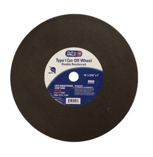 CNW - T1 Chop Saw Wheel Double Reinforced 14in x 3/32in x 1in