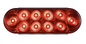 6in Optronics Oval LED Red Stop/Turn/Tail Light – 10 Diode – Grommet Mount