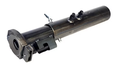 RAM Gooseneck Coupler – 2-5/16in Ball, 25,000lb Capacity, 4-1/2in Round Tube, Adjustable 8in Height
