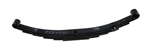 6-Leaf Spring Double-Eye 1 3/4in Wide x 25 1/4in Long - 9/16in Eye Diameter - 3,500 lbs Capacity Each Spring Assembly - Front Divisional Length: 12 5/8in