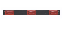 15.938in Light Bar LED Red FLEET Count Identification Bar Light 3 Diode
