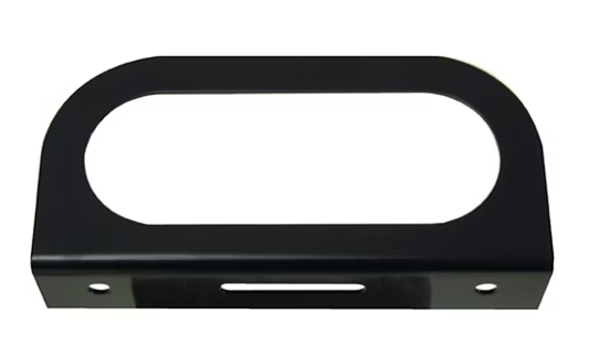 6in Oval Trailer Light Mount – Screw-On Steel Mounting Bracket