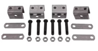 Single Axle Hanger Kit, 1 3/4" Double Eye Springs (2,000-7,000 LBS. Axles) - Short Hanger - Long Strap - No Bushing