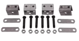 Single Axle Hanger Kit, 1 3/4" Double Eye Springs (2,000-7,000 LBS. Axles) - Short Hanger - Long Strap - No Bushing