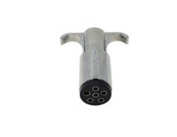 Trailer Electrical Connection: Zinc, Retail Package Trailer Parts Pro 6-Way Round, 12-24 Volts, 40 Amp